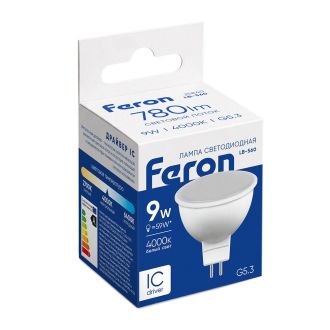 Лампа светодиодная Feron LB-560 MR16 G5.3 9W 175-265V 4000K, 25840