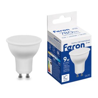 Лампа светодиодная Feron LB-560 MR16 GU10 9W 175-265V 4000K, 25843