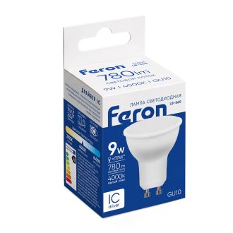Лампа светодиодная Feron LB-560 MR16 GU10 9W 175-265V 4000K, 25843