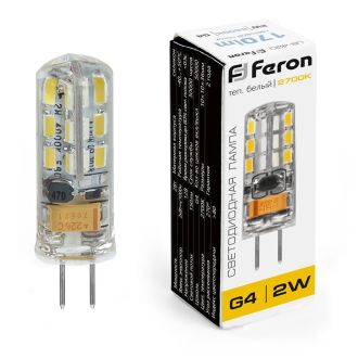 Лампа светодиодная Feron LB-420 G4 2W 12V 2700K, 25858