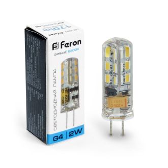 Лампа светодиодная Feron LB-420 G4 2W 12V 6400K, 25859