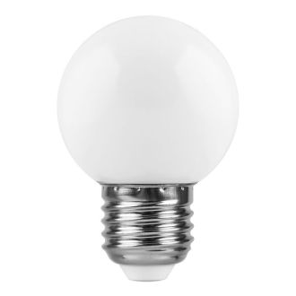 Лампа светодиодная Feron LB-37 Шарик матовый E27 1W 230V 2700K, 25878