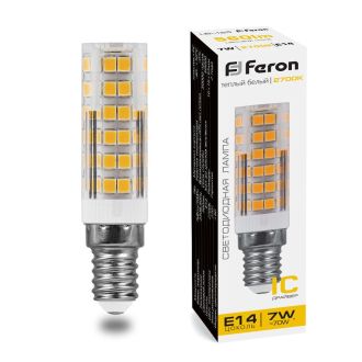Лампа светодиодная Feron LB-433 E14 7W 175-265V 2700K, 25898