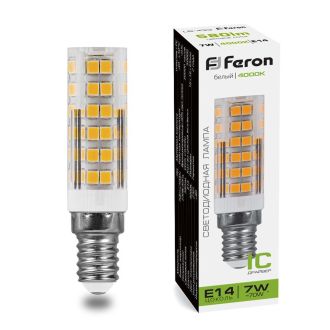 Лампа светодиодная Feron LB-433 E14 7W 175-265V 4000K, 25899