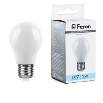 Лампа светодиодная Feron LB-375 E27 3W матовая 230V 6400K, 25920