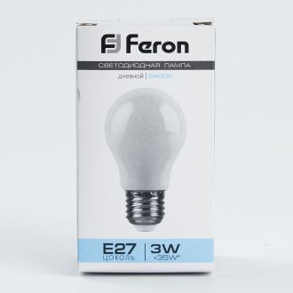 Лампа светодиодная Feron LB-375 E27 3W матовая 230V 6400K, 25920
