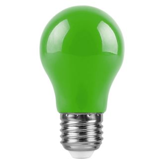 Лампа светодиодная Feron LB-375 E27 3W матовая 230V зеленая, 25922