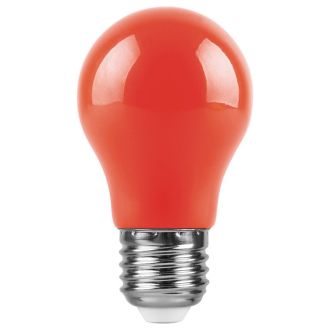 Лампа светодиодная Feron LB-375 E27 3W матовая 230V красная, 25924