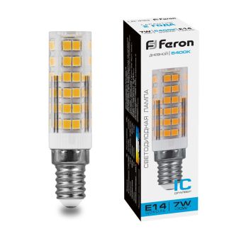 Лампа светодиодная Feron LB-433 E14 7W 175-265V 6400K, 25986
