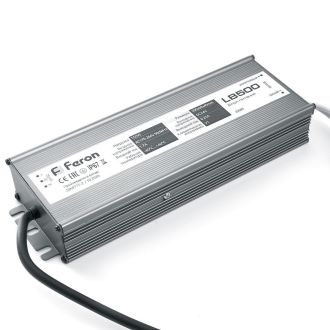 Трансформатор LB500 DC24V 150W IP67, Feron, 25989