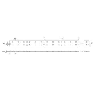 Светодиодная LED лента Feron LS603, 60SMD(2835)/м 4.8Вт/м 12V 5м 3000К, 27597