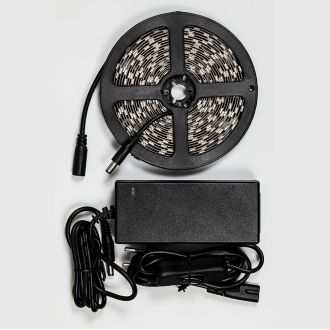Светодиодная LED лента Feron LS606, 60SMD(5050)/m 14.4W/m 12V 3m 6500К с адаптером с вилкой в комплекте, 27720