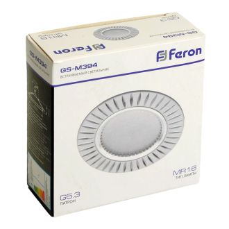 Светильник встраиваемый Feron GS-M394 потолочный MR16 G5.3 белый, 28342