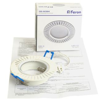 Светильник встраиваемый Feron GS-M394 потолочный MR16 G5.3 белый, 28342