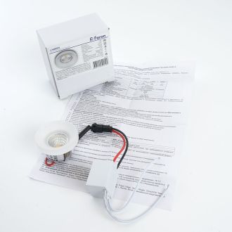 Светодиодный светильник Feron LN003 встраиваемый 3W 4000K прозрачный, 28774