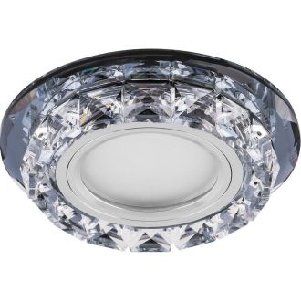 Светильник встраиваемый с белой LED подсветкой Feron CD878 потолочный MR16 G5.3 прозрачный, 28823