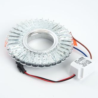 Светильник встраиваемый с белой LED подсветкой Feron CD900 потолочный MR16 G5.3 белый, 28843