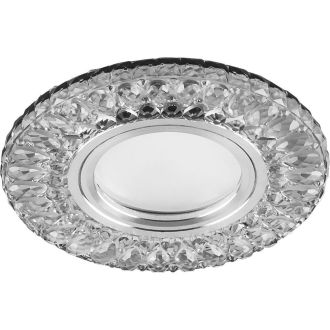 Светильник встраиваемый с белой LED подсветкой Feron CD906 потолочный MR16 G5.3 белый, 28849