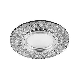 Светильник встраиваемый с белой LED подсветкой Feron CD906 потолочный MR16 G5.3 белый, 28849