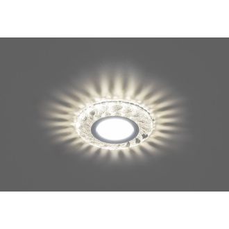 Светильник встраиваемый с белой LED подсветкой Feron CD907 потолочный MR16 G5.3 белый, 28850