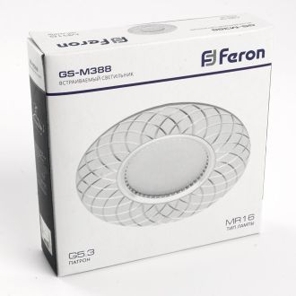 Светильник встраиваемый Feron GS-M388 потолочный MR16 G5.3 белый, 28888