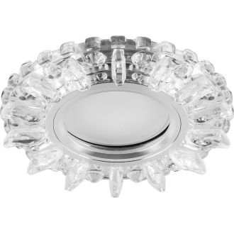 Светильник встраиваемый с белой LED подсветкой Feron CD910 потолочный MR16 G5.3 прозрачный, 28893