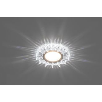 Светильник встраиваемый с белой LED подсветкой Feron CD910 потолочный MR16 G5.3 прозрачный, 28893
