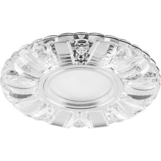Светильник встраиваемый с белой LED подсветкой Feron CD921 потолочный MR16 G5.3 прозрачный, 28896