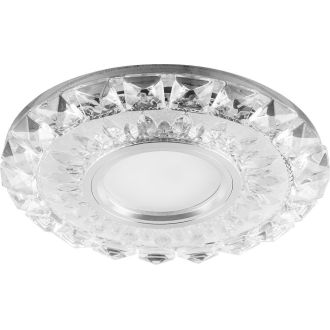 Светильник встраиваемый с белой LED подсветкой Feron CD922 потолочный MR16 G5.3 прозрачный, 28897