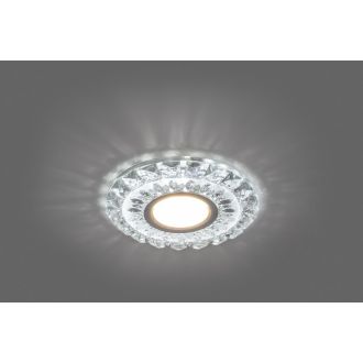 Светильник встраиваемый с белой LED подсветкой Feron CD922 потолочный MR16 G5.3 прозрачный, 28897
