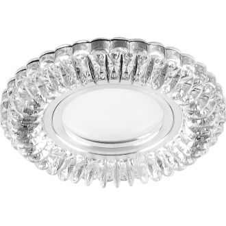 Светильник встраиваемый с белой LED подсветкой Feron CD904 потолочный MR16 G5.3 прозрачный, 28977