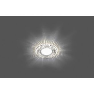 Светильник встраиваемый с белой LED подсветкой Feron CD904 потолочный MR16 G5.3 прозрачный, 28977