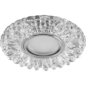 Светильник встраиваемый с белой LED подсветкой Feron CD914 потолочный MR16 G5.3 прозрачный, 28985