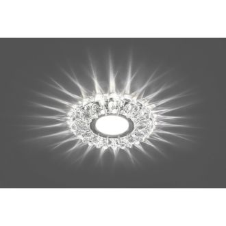 Светильник встраиваемый с белой LED подсветкой Feron CD914 потолочный MR16 G5.3 прозрачный, 28985