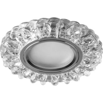 Светильник встраиваемый с белой LED подсветкой Feron CD916 потолочный MR16 G5.3 прозрачный, 28988