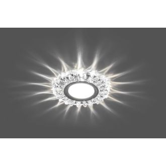 Светильник встраиваемый с белой LED подсветкой Feron CD916 потолочный MR16 G5.3 прозрачный, 28988