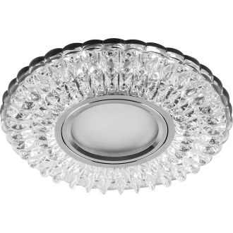 Светильник встраиваемый с белой LED подсветкой Feron CD937 потолочный MR16 G5.3 прозрачный, 29470