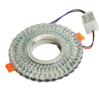 Светильник встраиваемый с белой LED подсветкой Feron CD937 потолочный MR16 G5.3 прозрачный, 29470