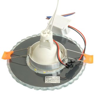 Светильник встраиваемый с белой LED подсветкой Feron CD937 потолочный MR16 G5.3 прозрачный, 29470