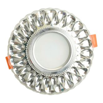 Светильник встраиваемый с белой LED подсветкой Feron CD938 потолочный MR16 G5.3 прозрачный, 29471