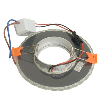 Светильник встраиваемый с белой LED подсветкой Feron CD938 потолочный MR16 G5.3 прозрачный, 29471