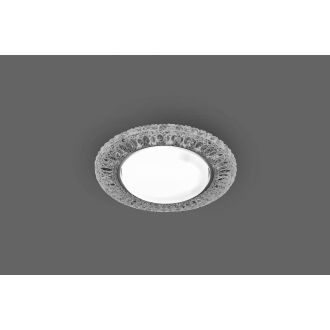 Светильник встраиваемый с белой LED подсветкой Feron CD4022 потолочный GX53 без лампы прозрачный, 29475