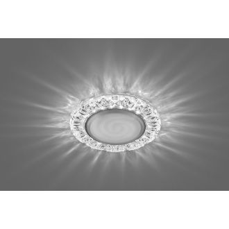 Светильник встраиваемый с белой LED подсветкой Feron CD4023 потолочный GX53 без лампы прозрачный, 29476