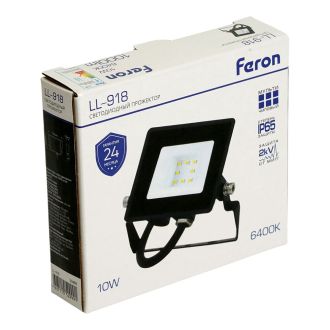 Светодиодный прожектор Feron LL-918 IP65 10W 6400K, 29489
