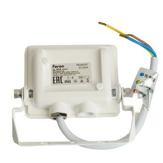 Светодиодный прожектор Feron LL-919 IP65 20W 6400K, 29494