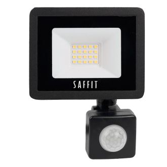Светодиодный прожектор SAFFIT с выносным датчиком SFL80-20 IP65 20W 6400K черный, 29522