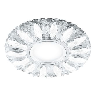 Светильник встраиваемый с белой LED подсветкой Feron CD917 потолочный MR16 G5.3 прозрачный-матовый, 29536