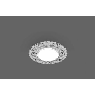 Светильник встраиваемый с белой LED подсветкой Feron CD4024 потолочный GX53 без лампы прозрачный, 29538
