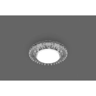 Светильник встраиваемый с белой LED подсветкой Feron CD4025 потолочный GX53 без лампы прозрачный, 29539