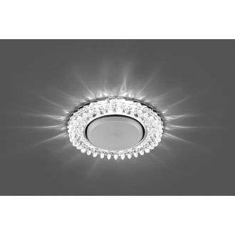 Светильник встраиваемый с белой LED подсветкой Feron CD4027 потолочный GX53 без лампы прозрачный, 29541